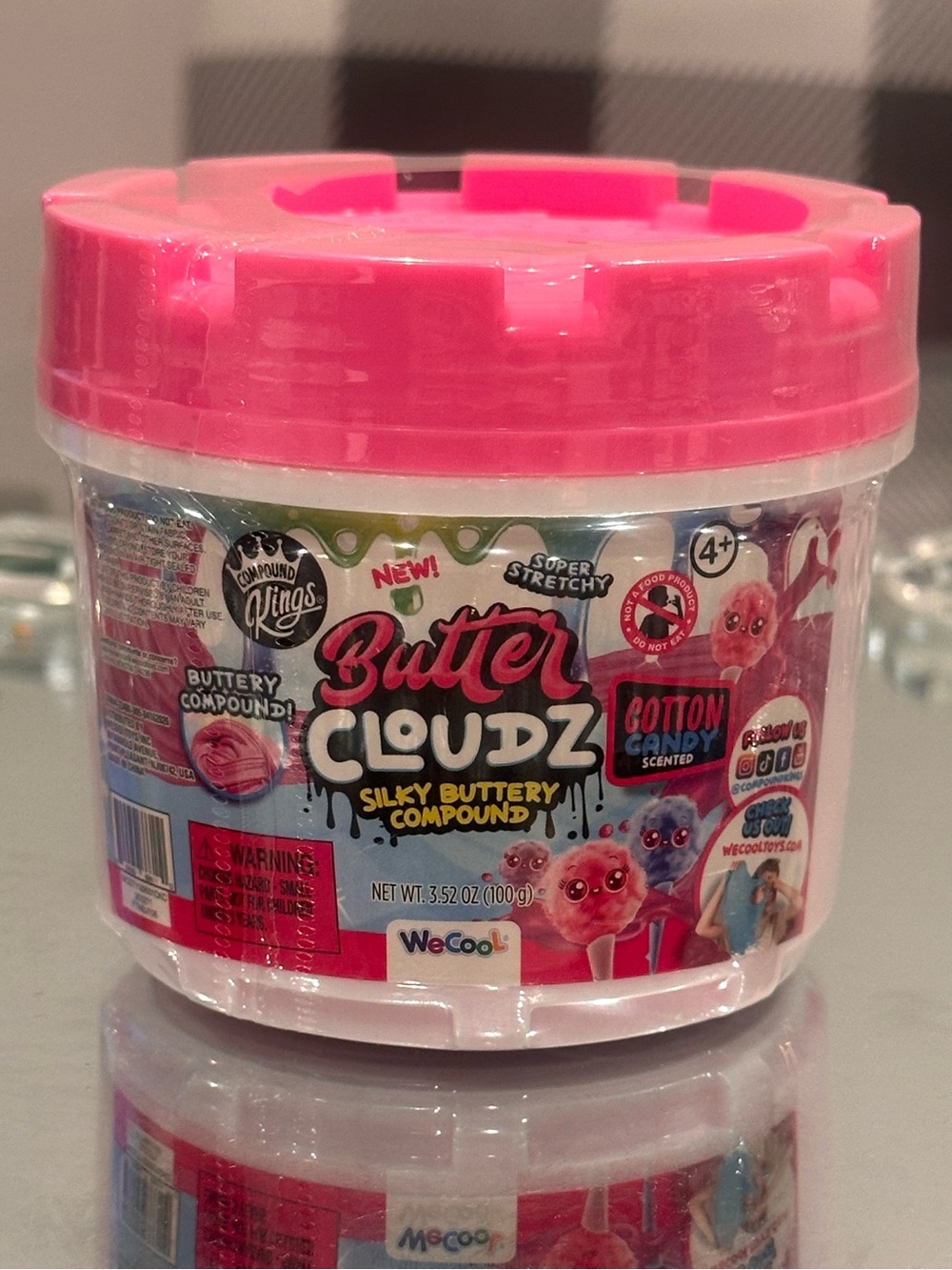 NEW Compound Kings Butter Cloudz Silky Buttery Cotton Candy Scented Slime 3.52oz